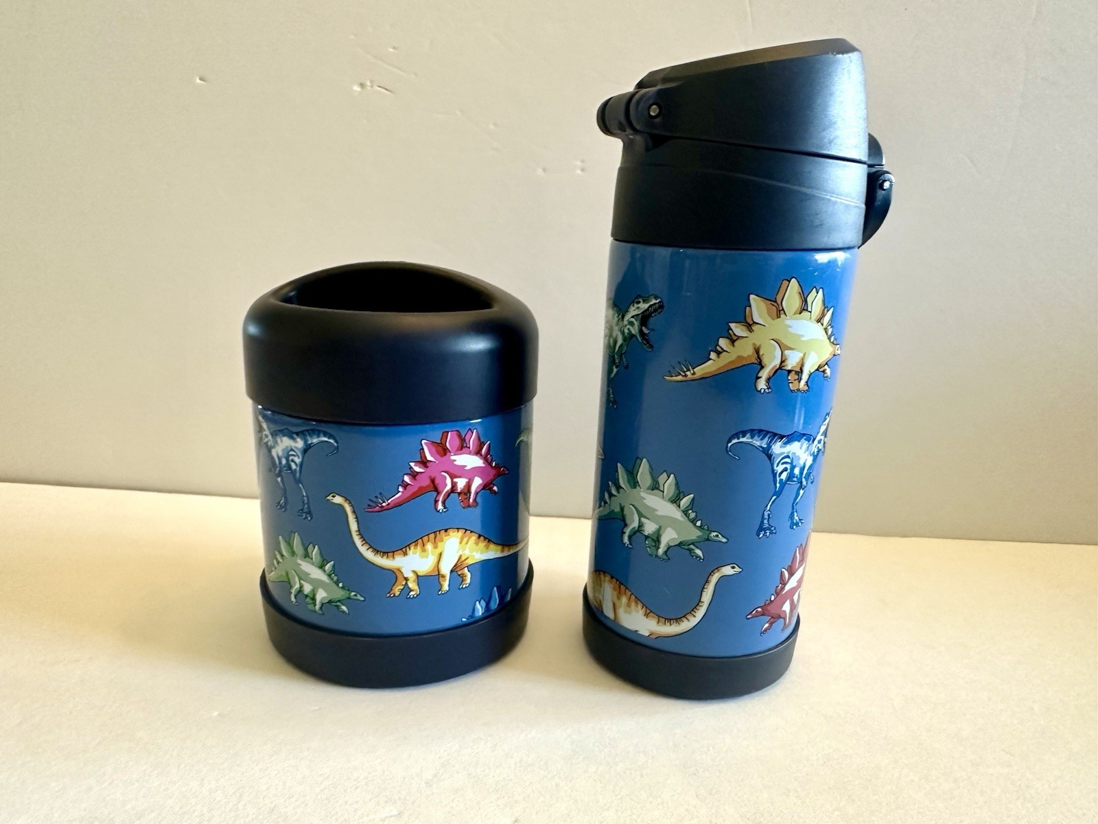 Pottery Barn Dinosaur Thermos And Water Bottle