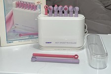 Vintage 1988 Conair Hot Sticks 14 Flexible Hot Rollers Traveler Pink Purple HS18