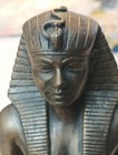 Egyptian Figurine Kneeling Pharaoh Candlestick Holders 7" Tall Only One! — photo 8