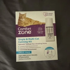 Comfort Zone Single & Multi-Cat Calming Kit Plug-In Defuser & Refill 3773