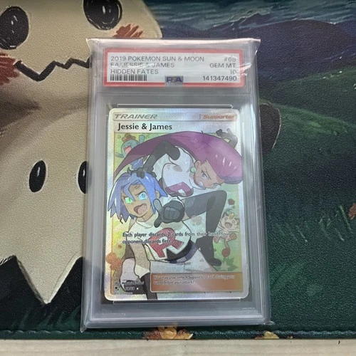 Pokemon TCG - Jessie and James Full Art 68/68 Hidden Fates - PSA 10