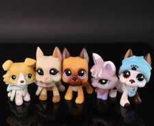 5Pcs Pet Shop LPS Animal Figure Fox Great Dane Collie Dog Kid Gift Birthday Toy