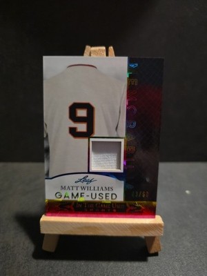 Matt Williams 2024 Leaf In The Game Used Memorabilia,  /60
