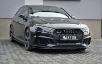 Maxton Design Frontlippe V.2 Passend FüR Audi RS3 Sportback 8V FL Schwarz Hochgl