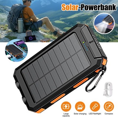 Solar Powerbank 26800 mAh, Power Bank USB_C External Battery