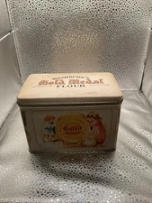 VTG WASHBURN'S GOLD MEDAL FLOUR RECIPE BOX TIN | 1995 GOLD MEDAL FLOUR TIN