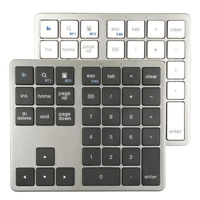 Bluetooth Numeric Keypad USB C Rechargeable Wireless Number Pad Portable 说明：所有