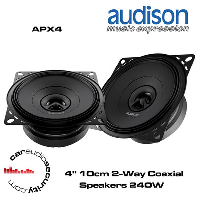 Audison APX4 - 4'' 10cm Midbass Speaker Dash Speakers 240 Watts Total Power