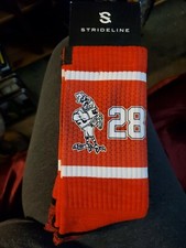 Strideline Ken Bufton Rooster Red Crew Socks