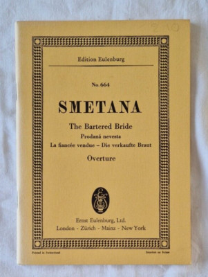 Smetana - The Bartered Bride Overture Mini Score - Edition Eulenberg No 664