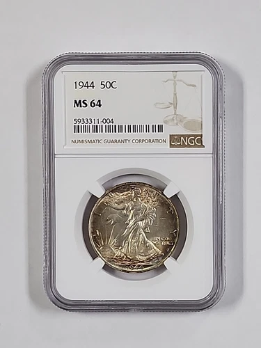 1944 Walking Liberty Half Dollar 50c NGC MS64