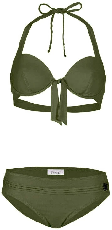 NEU FUNKTIONS BIKINI BÜGEL NECKHOLDER ZIERGÜRTEL 34 C / 38 BORABORA oliv *064354 - Bild 2 von 4