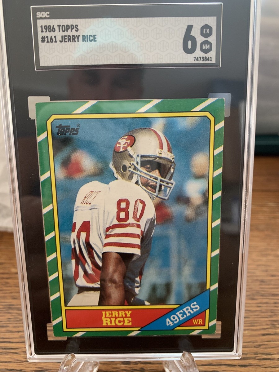 Jerry Rice rookie card graded SGC 6 Topps | eBay