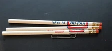 Vintage set of 3 Un-Used Saukville WI Lead Pencils Simplicity Tri-Par