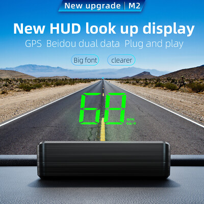 New Car HUD GPS Head Up Speedometer Odometer Digital Speed Windshield Projector