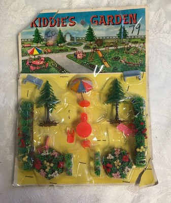 Vintage Minature Kiddies Garden Furniture Shrubs Made in ...