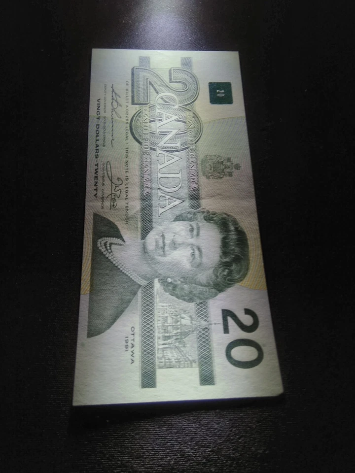 Canada, 20 Dollars, 1991, AUNC, p97a - Image 3 of 4