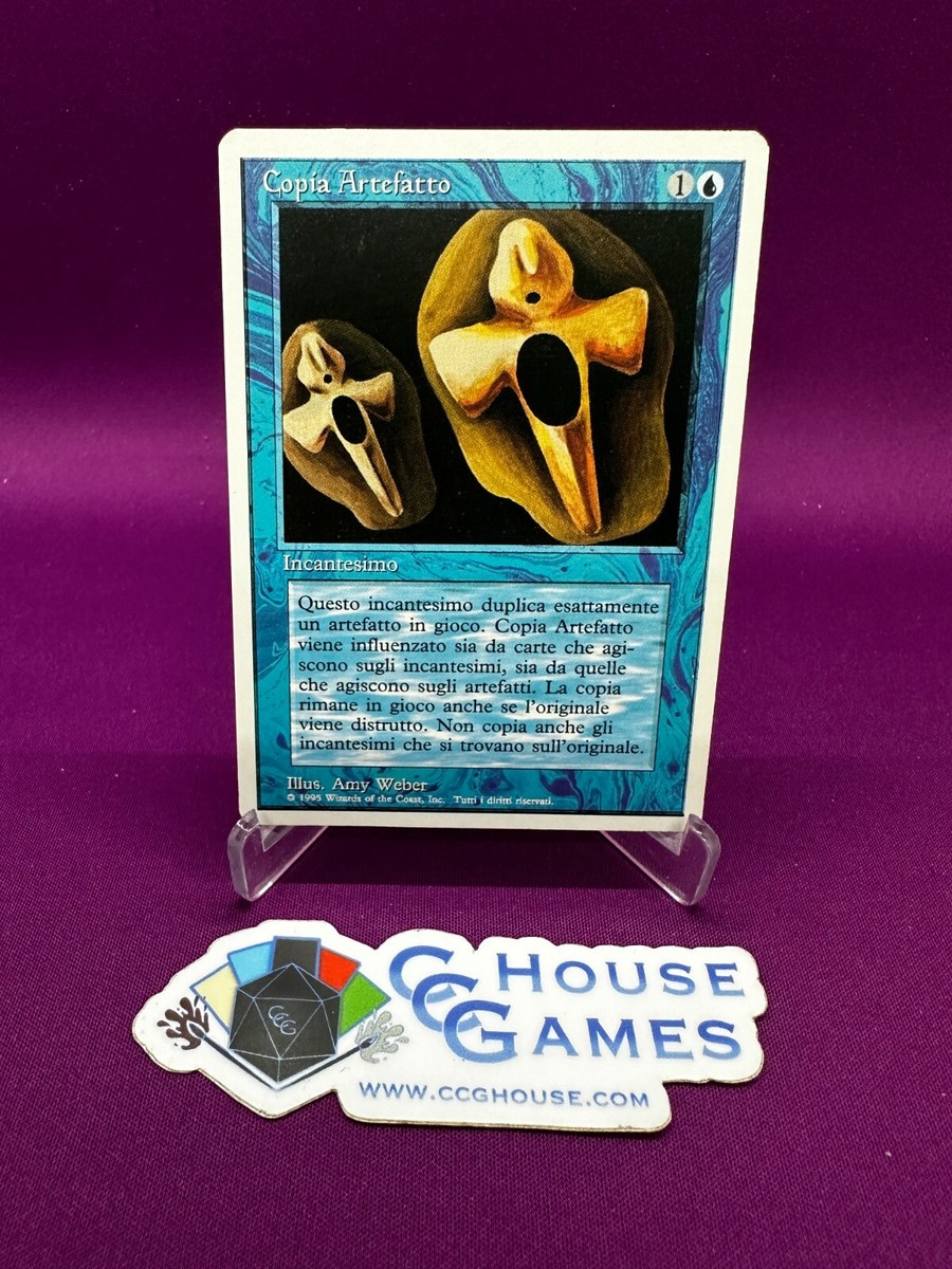 1995 MTG Magic Copy Artifact Revised Italian Vintage Collectible