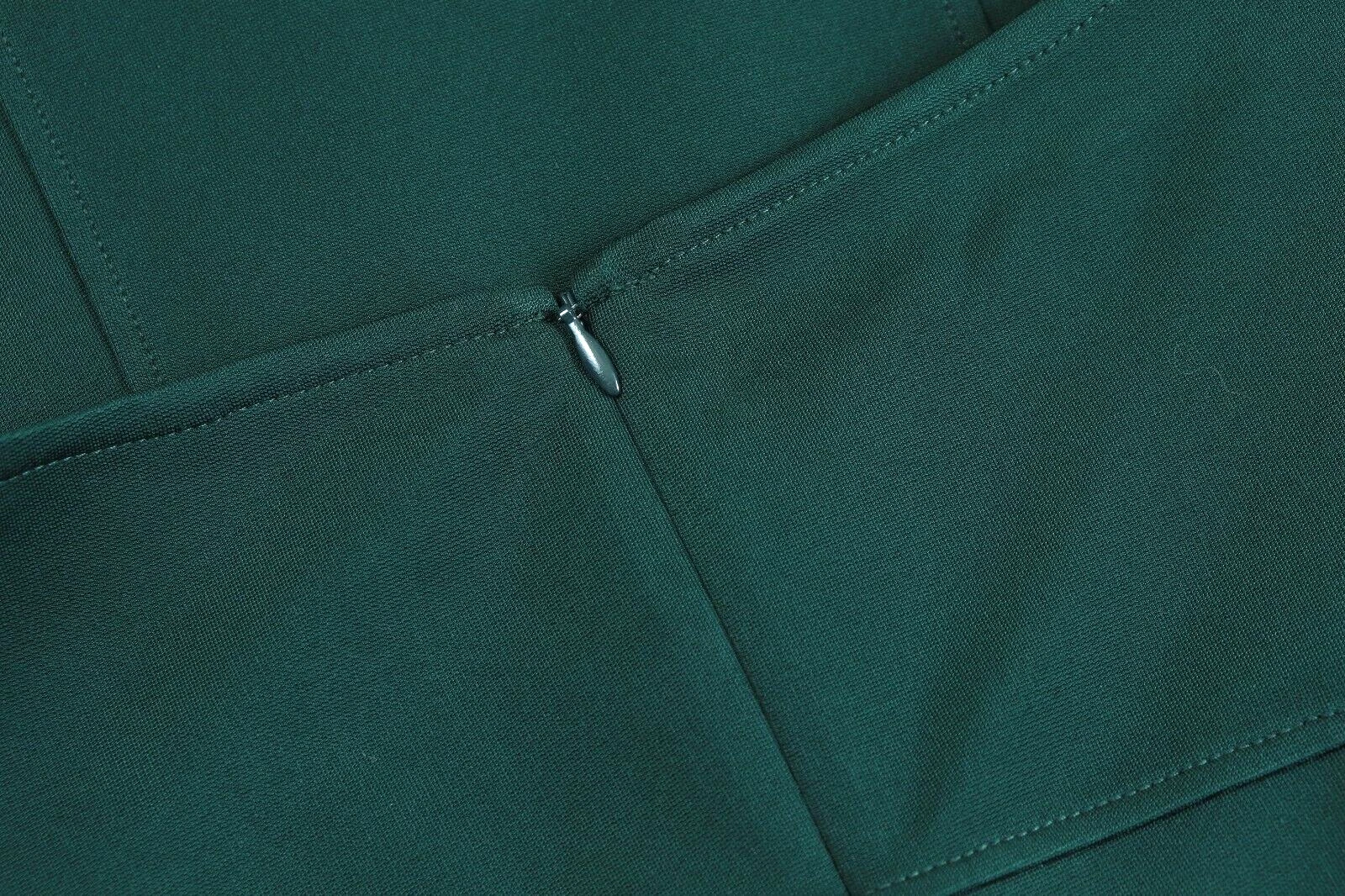 VALENTINO Abito formale Theory nuovo con etichette $355 taglia P Valentina verde biliardo scuro maglia subacquea NUOVO