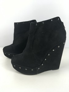 new look black wedge boots