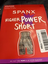 New Spanx Higher Power Short Panties Style 2745 Color Cafe Au Lait Size Large