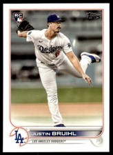2022 Topps #658 Justin Bruihl Los Angeles Dodgers RC Baseball