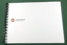 Leica M10-P Instruction Manual: 116 Pages & Protective Covers!