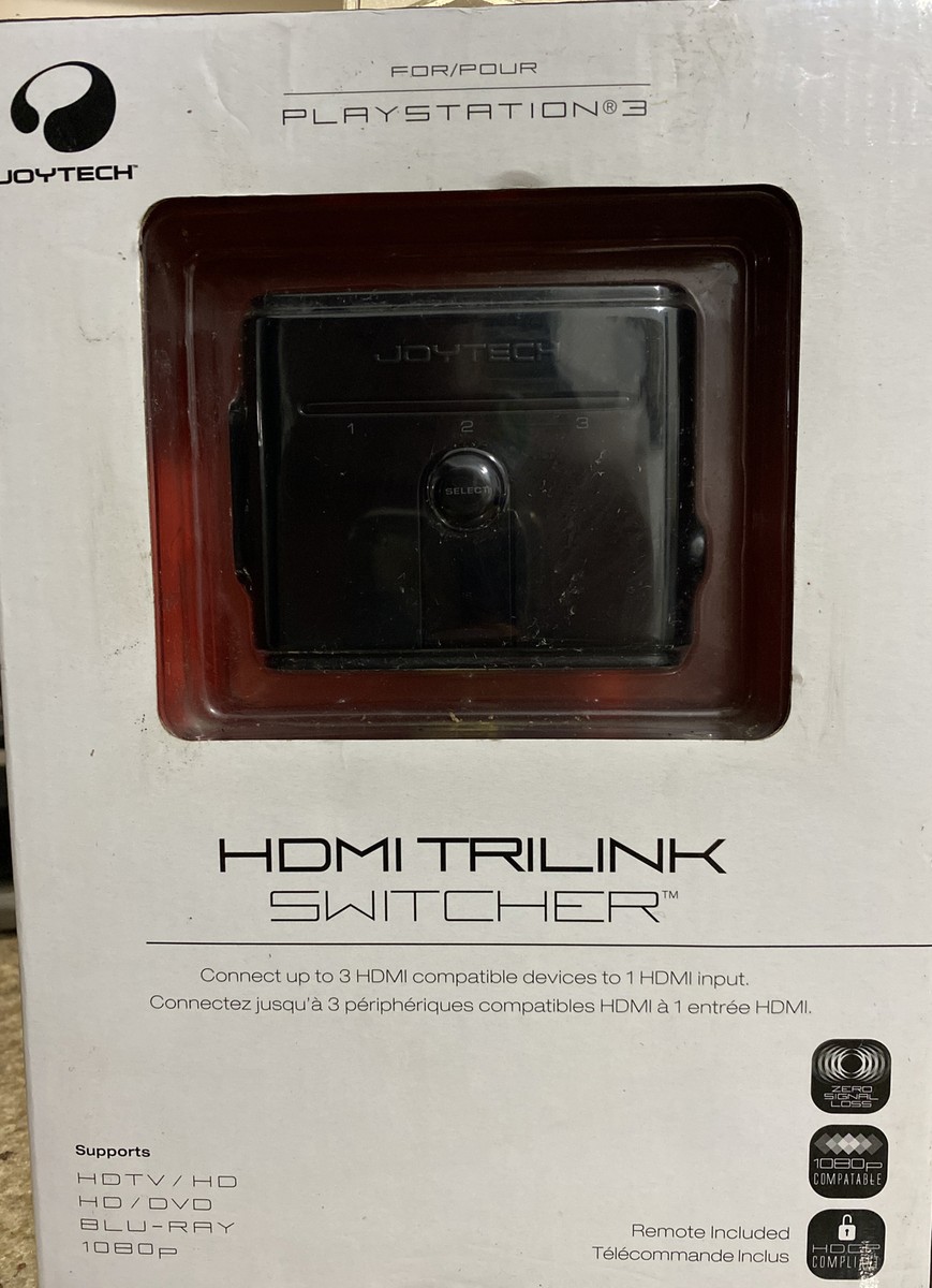 Joytech HDMI Trilink Switcher Playstation 3 HD Blu-Ray 1080P