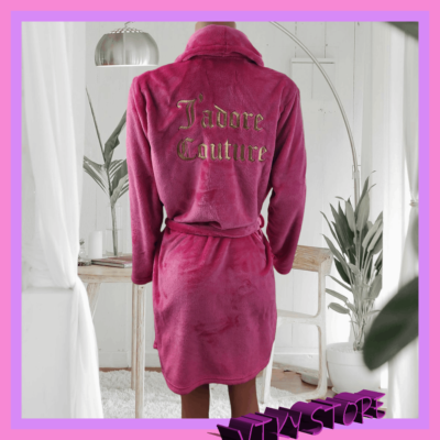 Pink Fluffy Dressing Neon Pink Dressing Gown Buy Jim Jam The Label Pink  Plush Dressing Gown