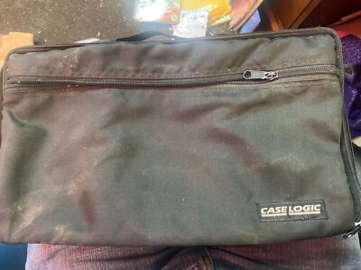 VINTAGE Case Logic 30 cassette Travel Carry Storage Tote Bag 