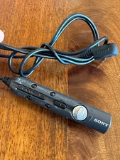 Vintage Sony RM-MZ4R MiniDisc Walkman Remote Commander, Black, TESTED & WORKING