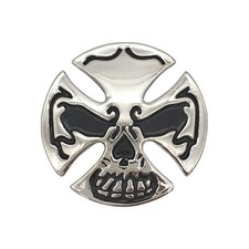 Skull Cross Totenlopf Kreuz Biker Concho 71502-08