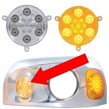 Clear Lens Freightliner Century High Powered LED Daytime Driving Light 37617 