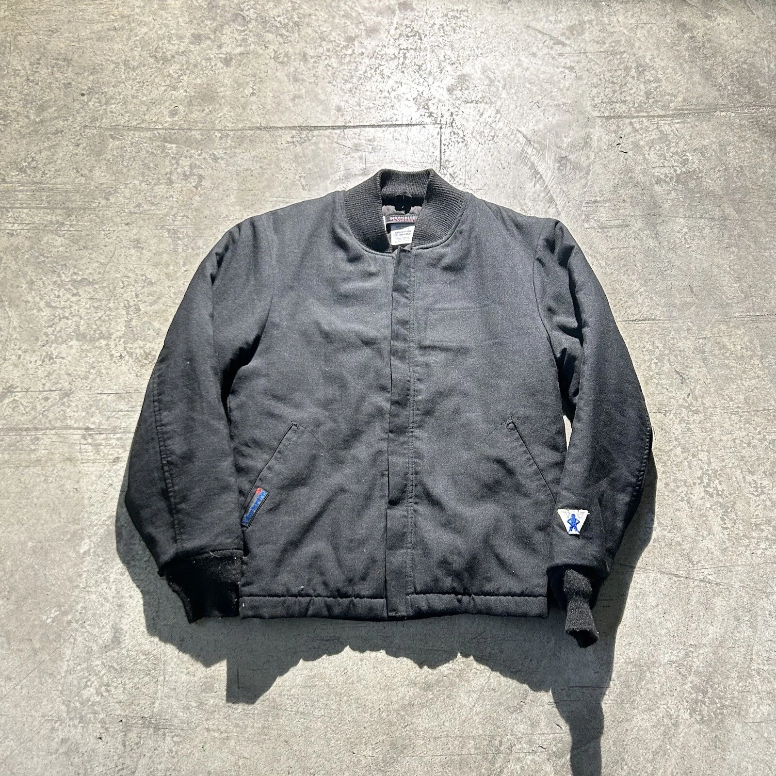 Vintage Made In USA Workrite Full Zip Insulated Jacket Men’s Size Small Black