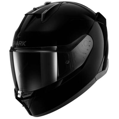 Shark D-Skwal 3 Blank Plain Gloss Black Motorrad Bike Helm