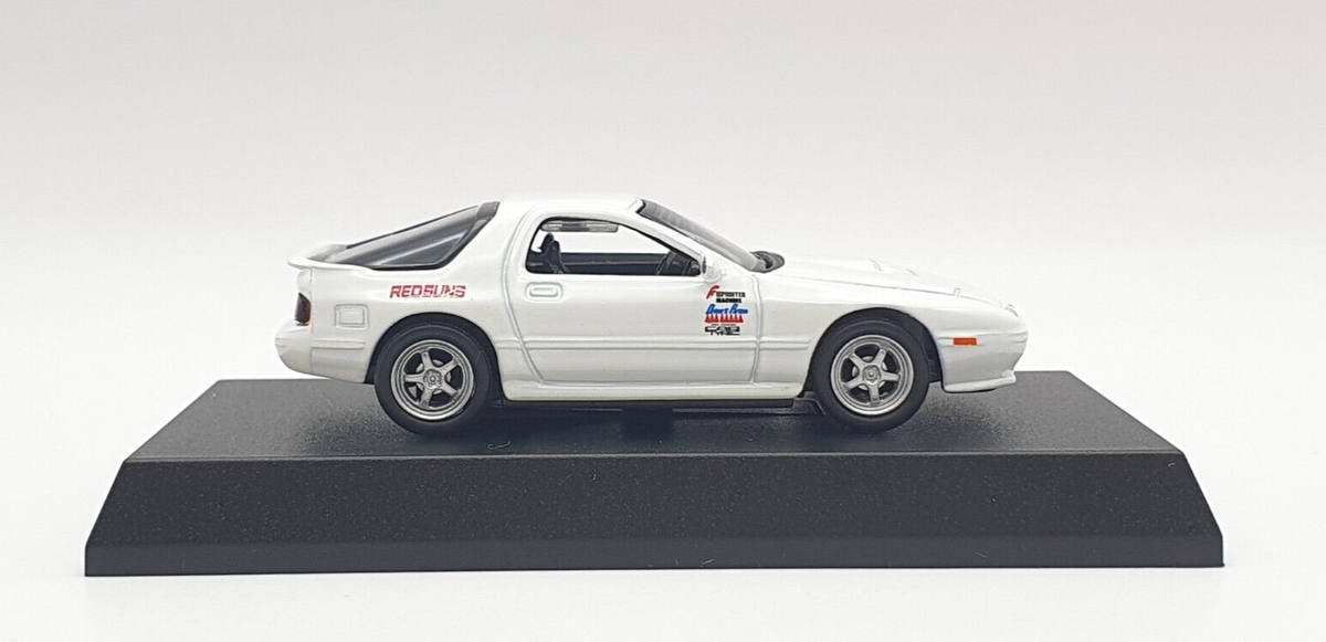 Kyosho 1/64 Initial D MAZDA SAVANNA RX-7 FC3S RED SUNS diecast car