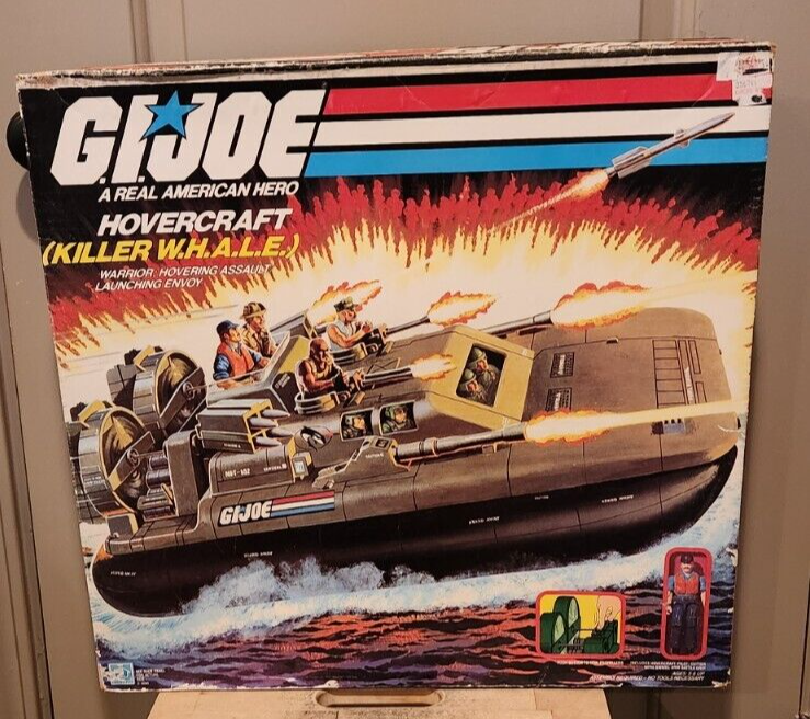GI JOE ARAH Killer Whale Hovercraft New in Box 1984 Hasbro Very