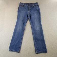 St. Johns Bay Jeans Women's Sz 12 Straight Leg MedWash Normcore Cute NiceQuality