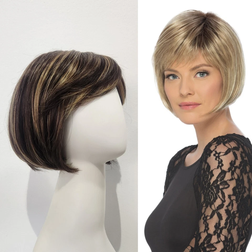 Peluca de exhibición monofilamento estilo Bob Sandra by Estetica Designs Monotop CKISSRT4 Foto 2 de 4