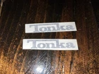 Tonka Truck 2.5”x.5” Black Stickers Decal (set Of 2) Truck Replacement Toy