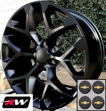 22 Inch Chevy Suburban Oe Replica Snowflake Wheels Satin Black Rims 22 X9 22 Inch Chevy Suburban Oe Replica Snowflake Wheels Satin Black Rims 22 X9