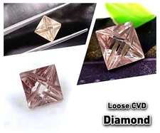F-Color VVS1 Clarity Huge Diamond CVD Loose 49 Ct Certified Diamond Colorless