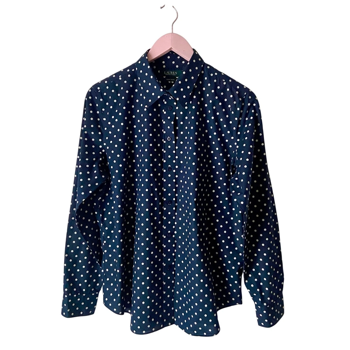 【Polo Ralph Lauren】Polka-dot blouse Ralph Lauren Polka Dot Blouse Tops for Women for sale | eBay