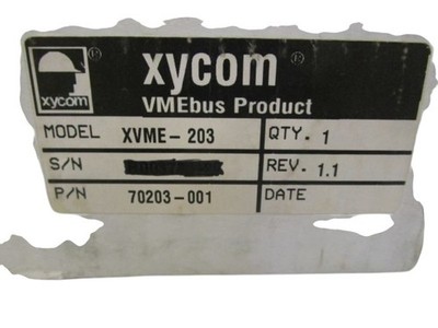 XYCOM I/O MODULE BOARD XVME-203  NSMP