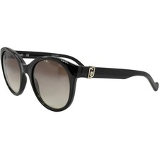 Liu Jo LJ720S Womens Round Plastic Sunglass 001 Ebony 52-21