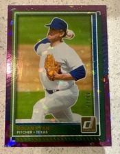 2025 Panini Donruss Nolan Ryan #44 Purple Ice /99 Texas Rangers