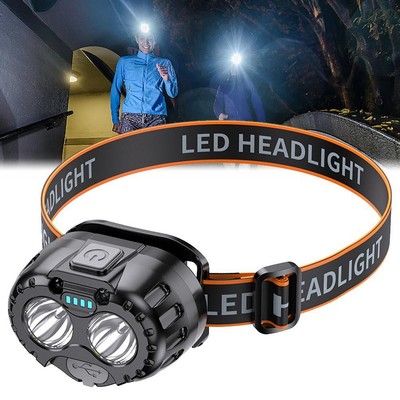 Super bright LED Headlamp Flashlight Headlight Torch UK Bands Work A4F9