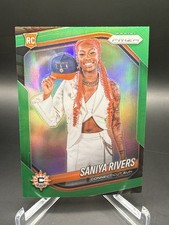 2025 Panini Prizm WNBA Saniya Rivers Green Prizm Varation