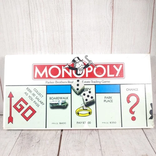 VINTAGE, Monopoly 1985 COMPLETE Classic Board Game - Parker Brothers 80's - USED