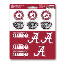 University of Alabama Crimson Tide 12-Piece Mini Decal Sticker Set, 1 Inch...